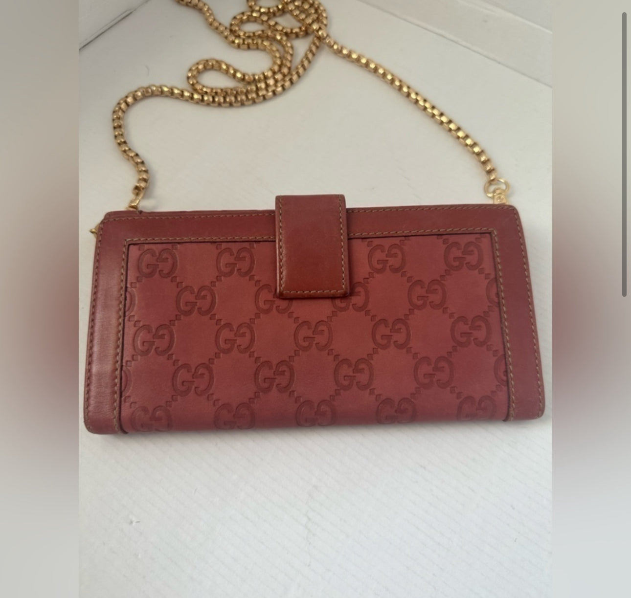 Gucci Long Wallet Gucci Shima Pink Leather