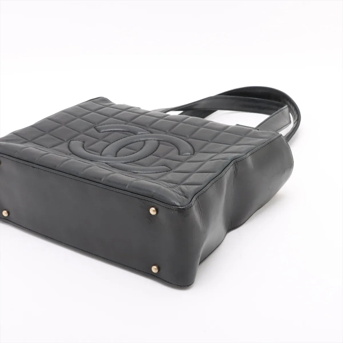 Available Chanel CC Lambskin Chocolate Bar Tote