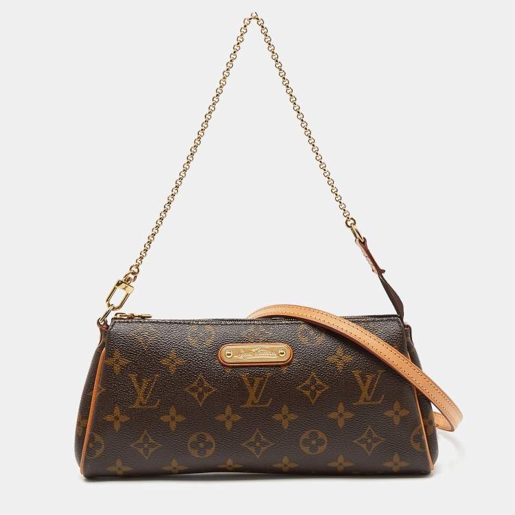 Available Louis Vuitton Monogram Eva Brown Canvas Shoulder Bag