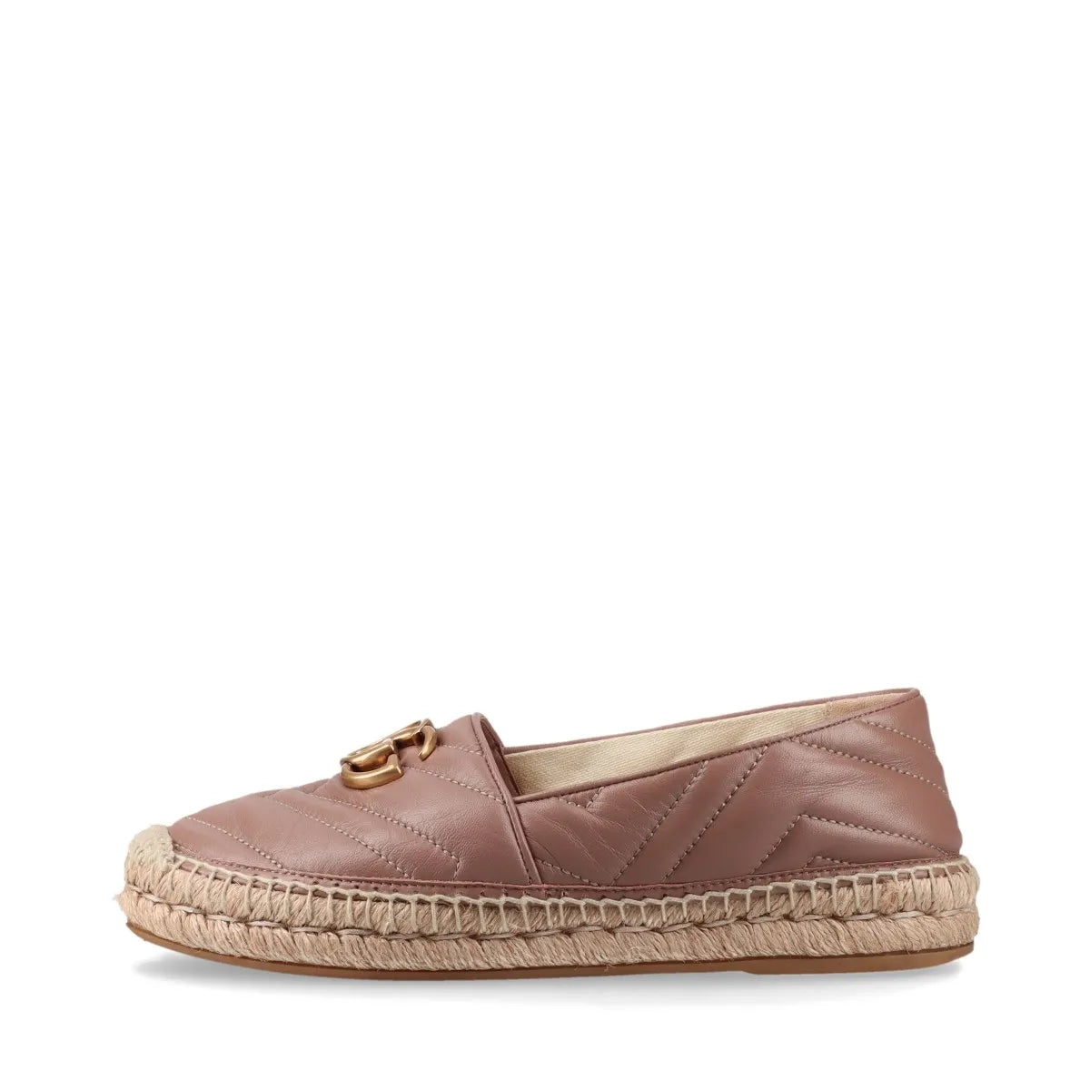 Available Gucci Leather Espadrille with Double G size 36