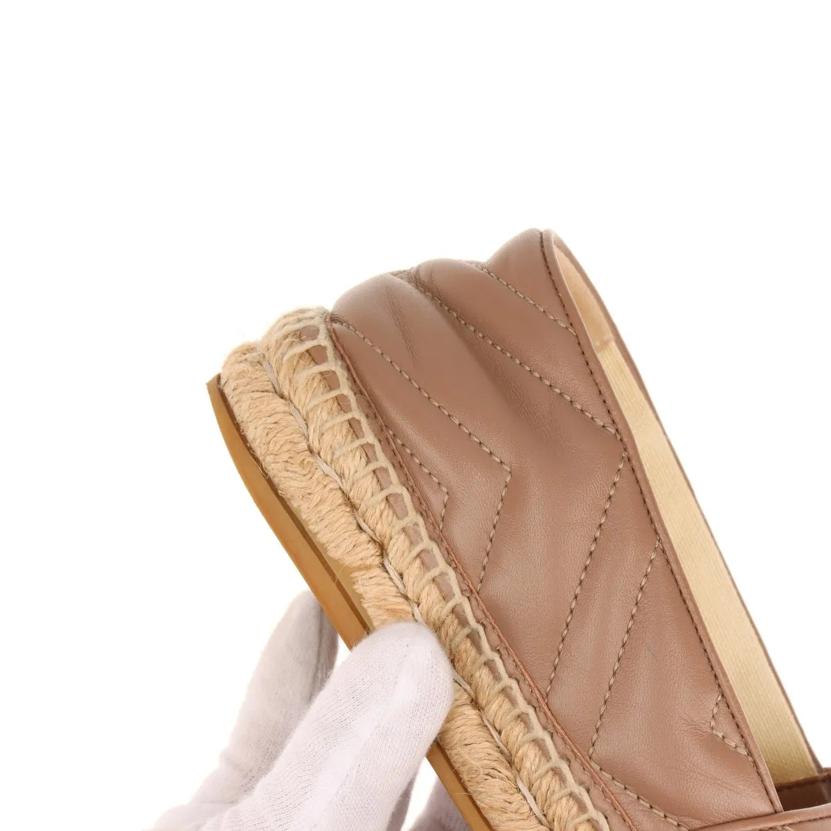 Available Gucci Leather Espadrille with Double G size 36