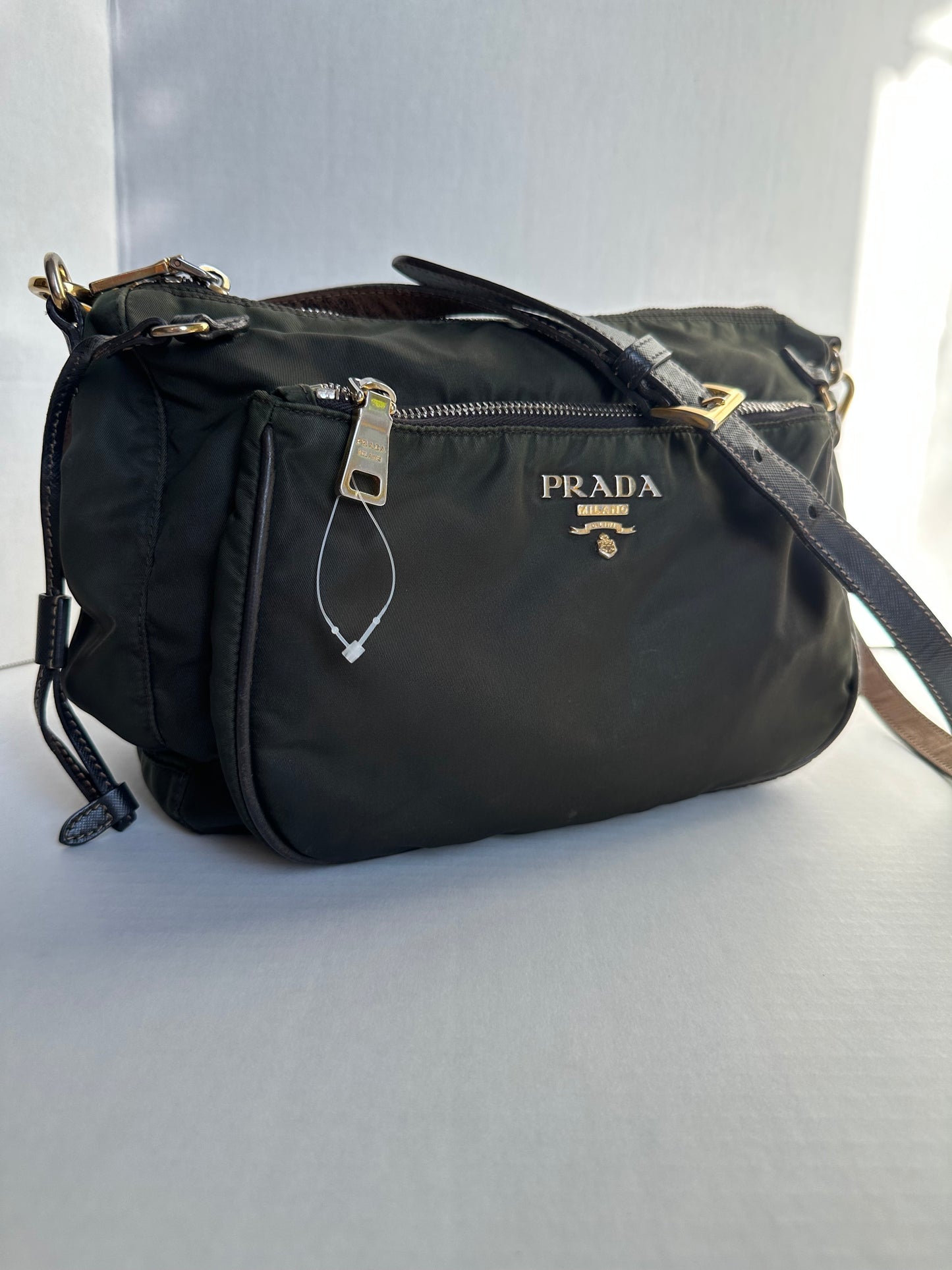 Available Prada Shoulder Bag Nylon Shoulder Bag Olive