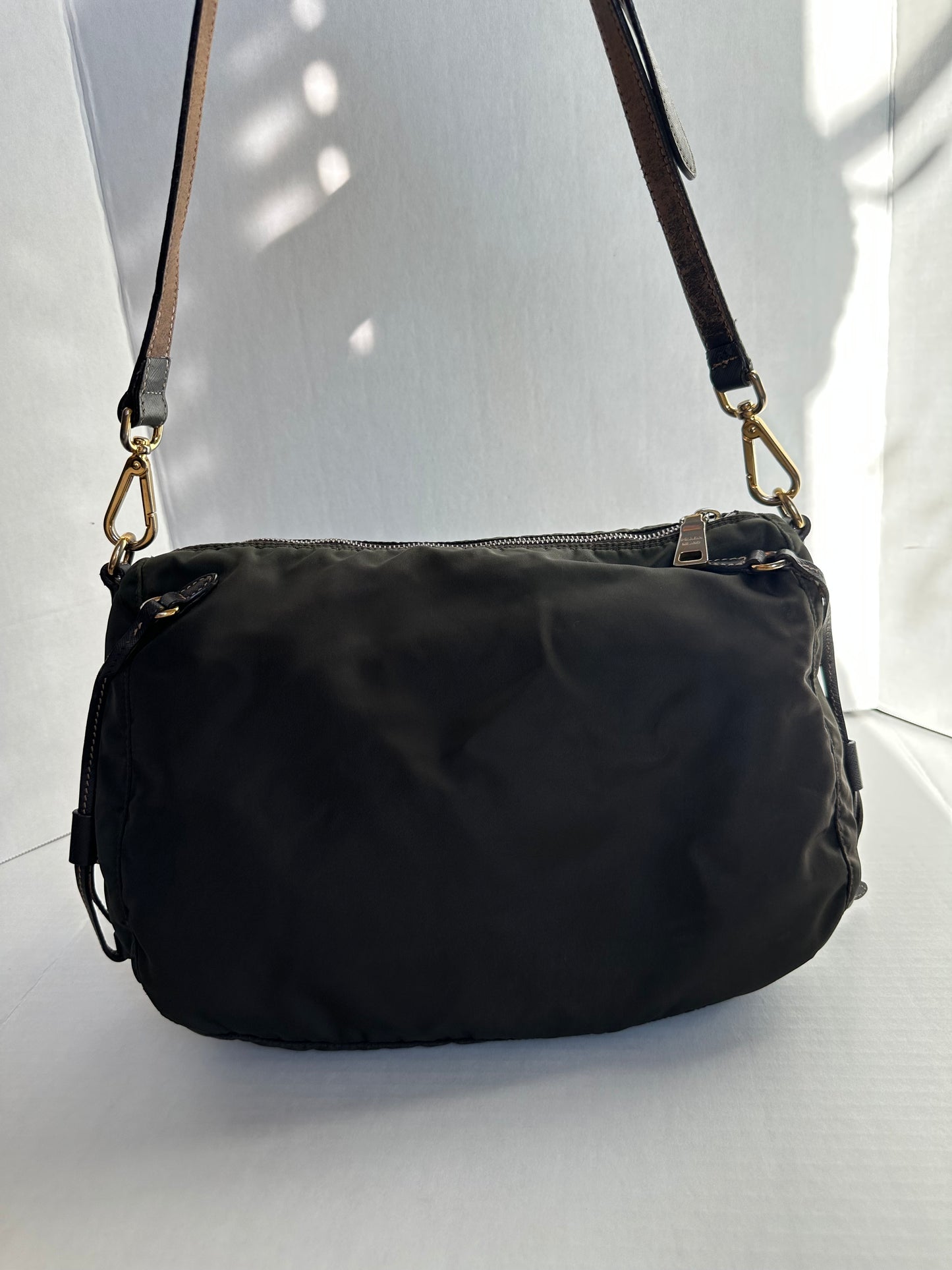 Available Prada Shoulder Bag Nylon Shoulder Bag Olive