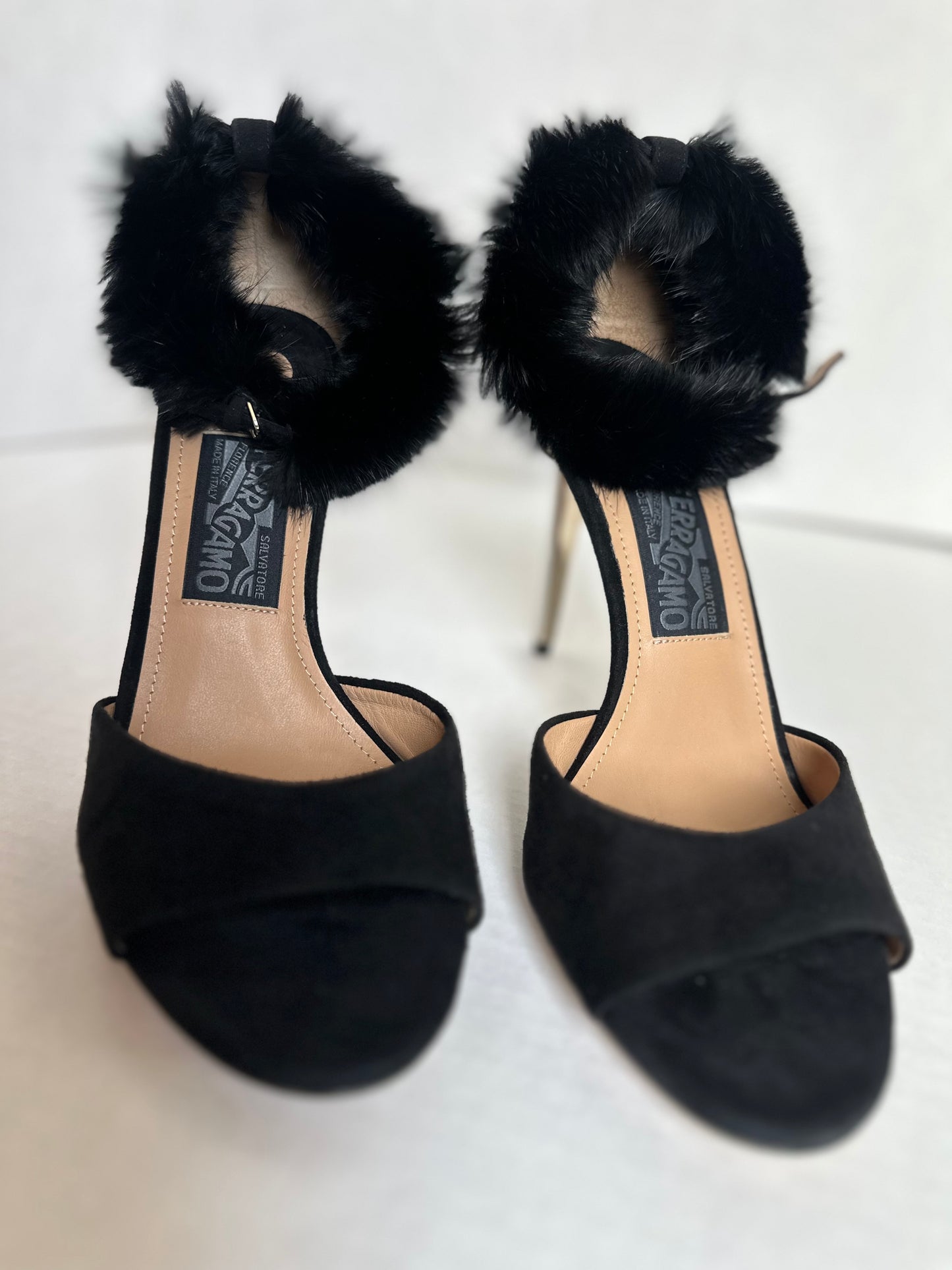 Available Ferragamo heels 8 like new