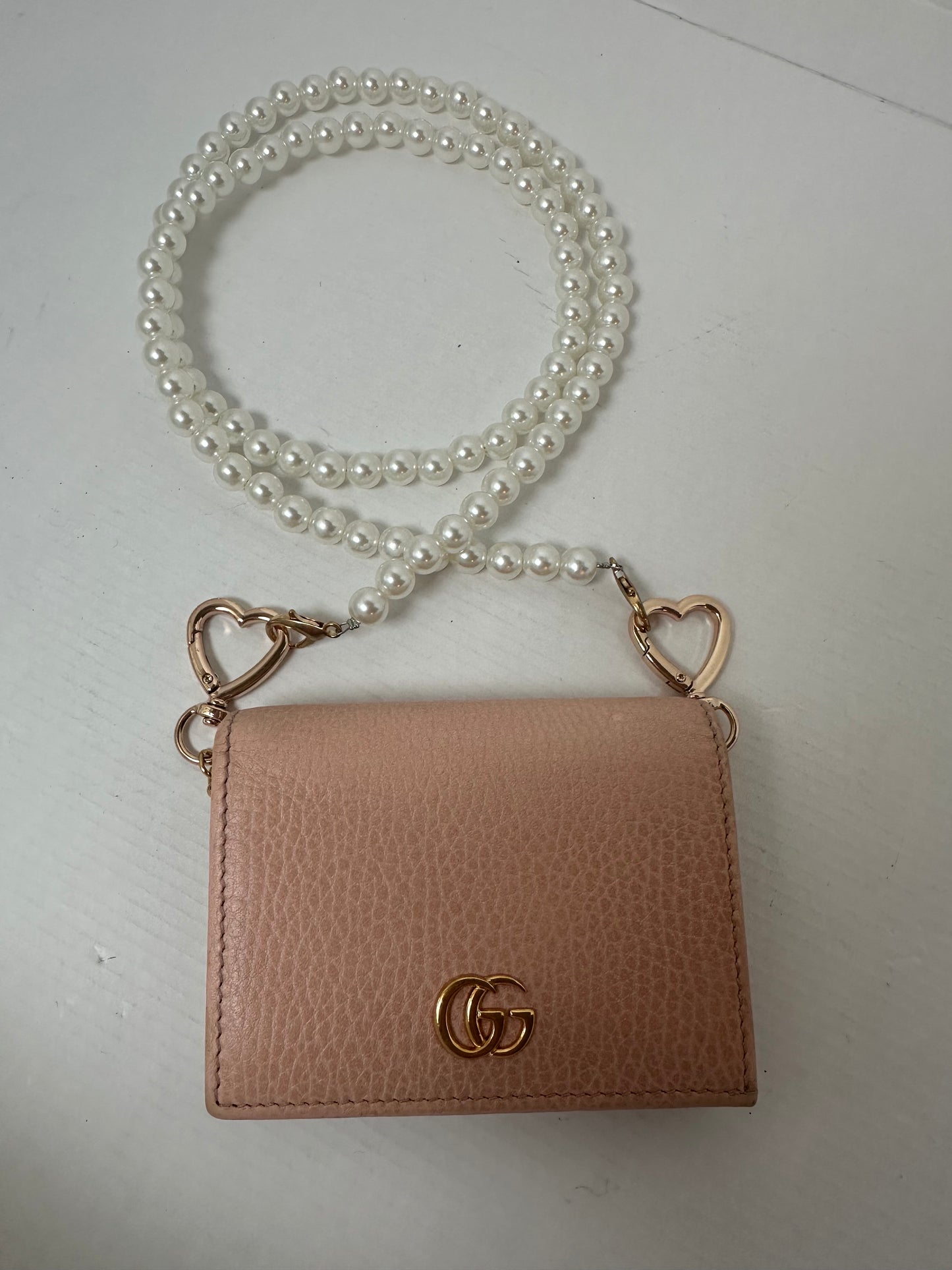 Available Gucci compact wallet Pink Beige
