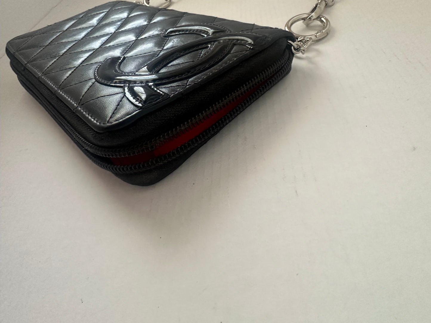 Chanel Cambon Line Lambskin coco long wallet