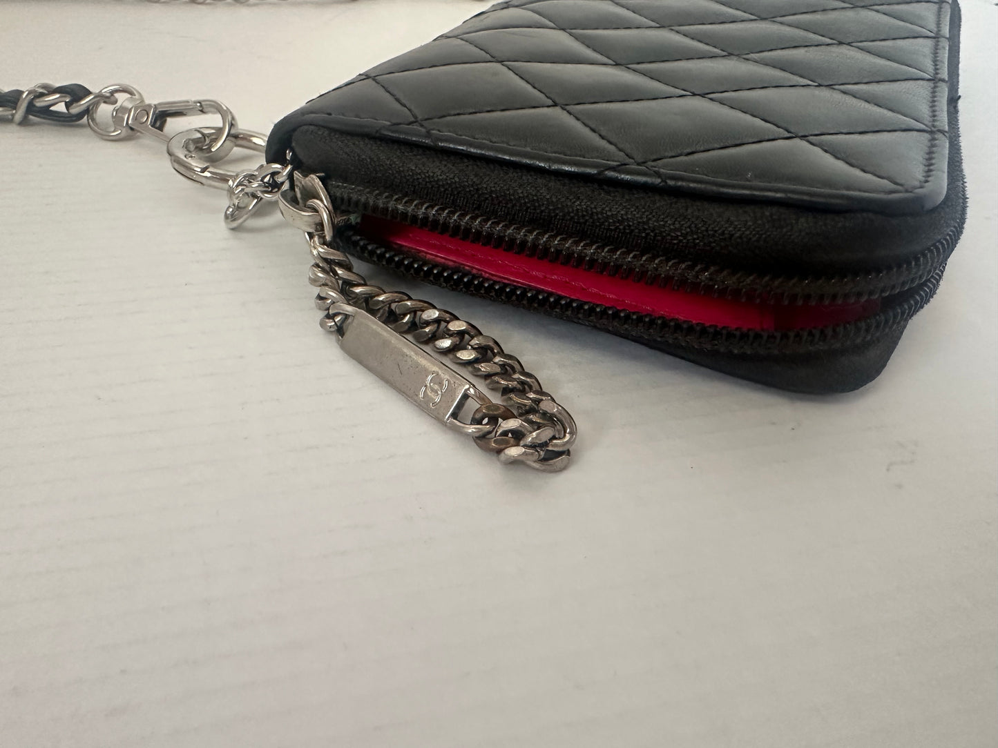 Chanel Cambon Line Lambskin coco long wallet