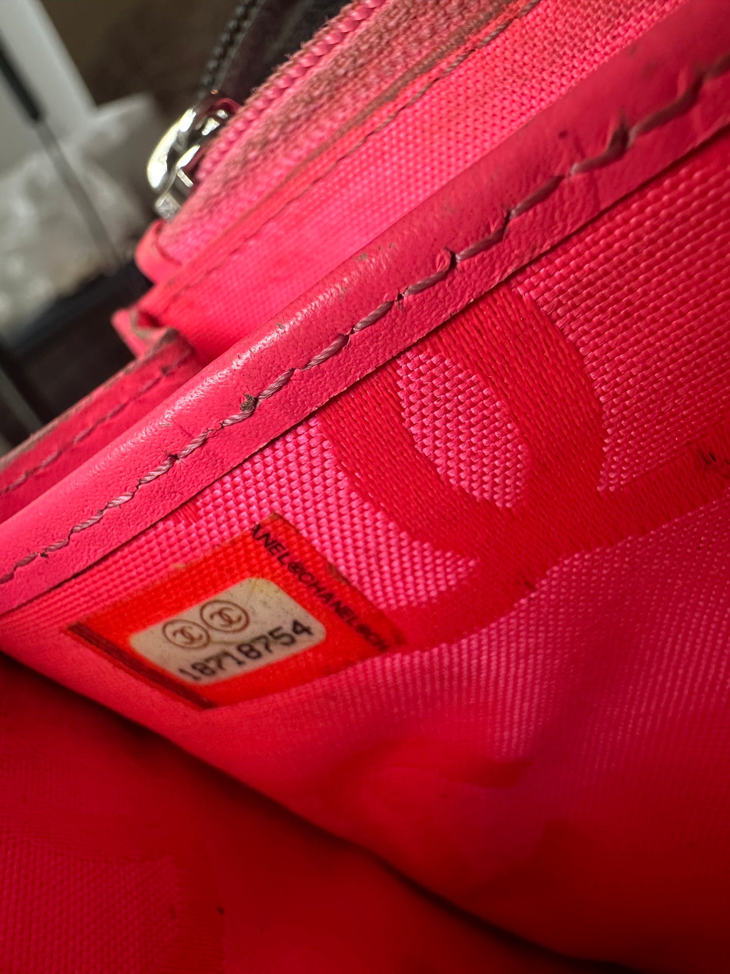 Chanel Cambon Line Lambskin coco long wallet