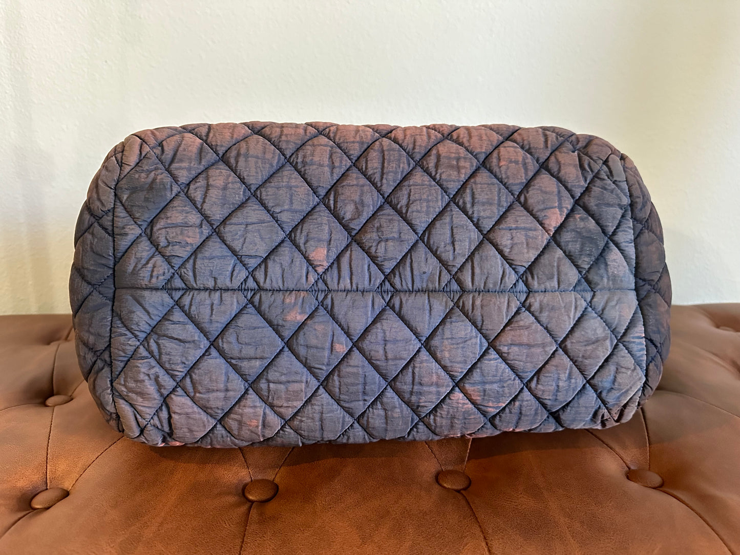 CHANEL Cococoon puffy Quilted Tote Bag Handbag Boston Nylon Leather