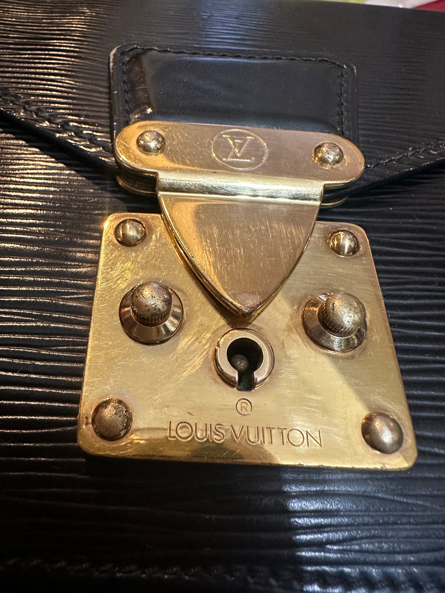 Louis Vuitton epi clutch ~ Black vintage