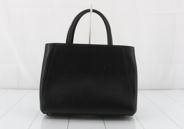 FENDI Petit Toujour Shoulder 2way Handbag Black Leather Italy
