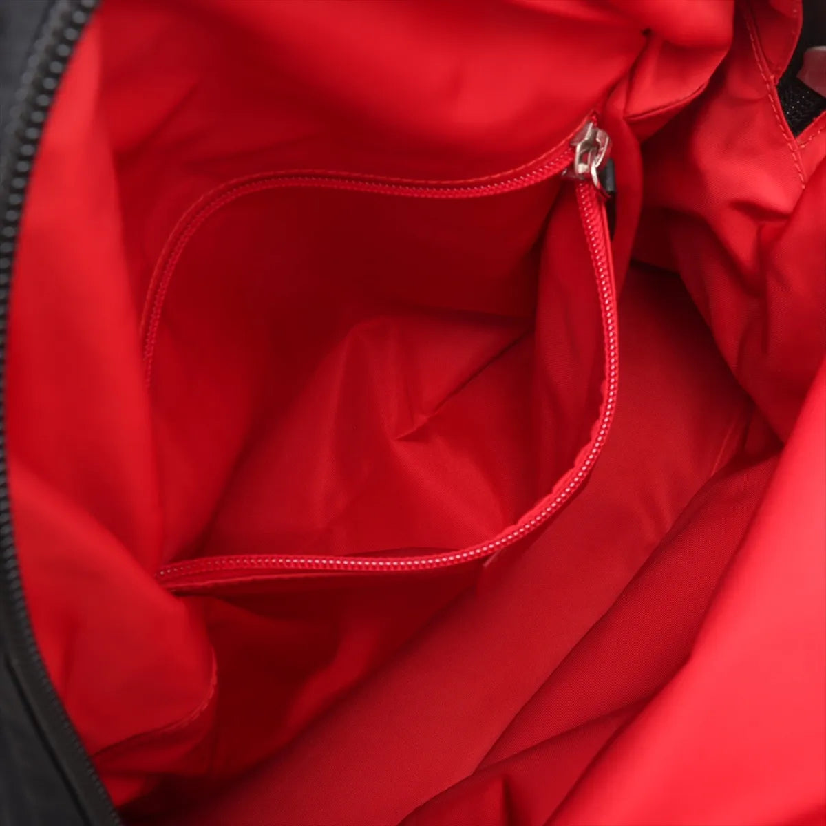 CHRISTIAN LOUBOUTIN Nylon Calfskin Love Backloubi Backpack Black