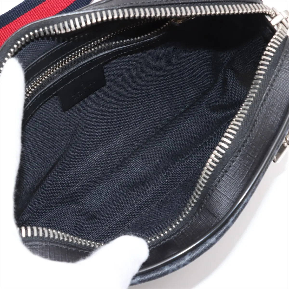 Available Gucci ophidia zip leather black sling Bag/ belt bag