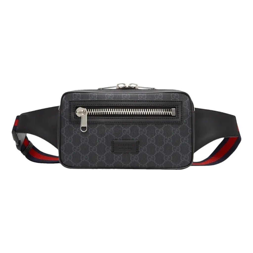 Available Gucci ophidia zip leather black sling Bag/ belt bag