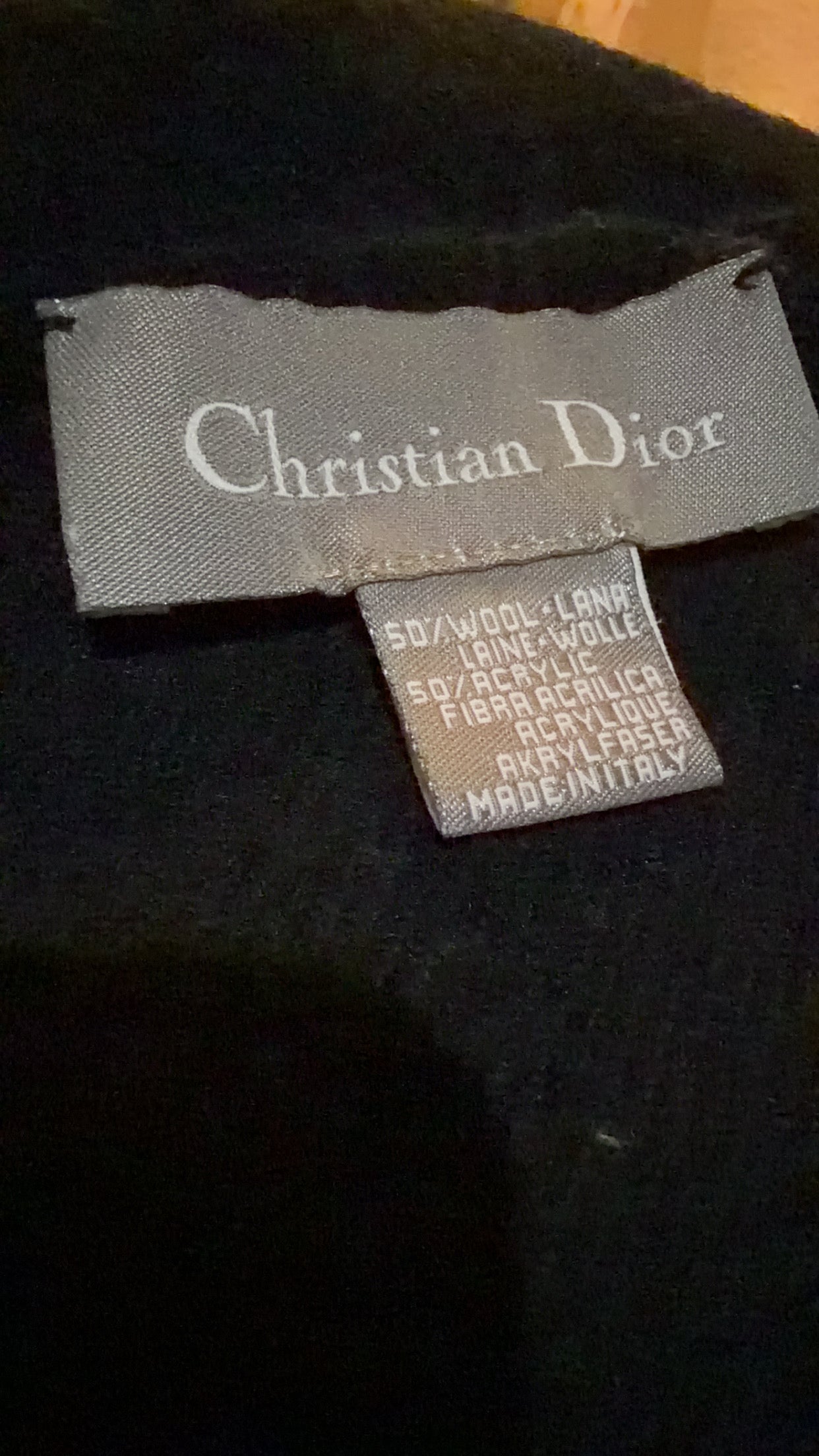 Available Christian Dior Cashmere Stole Muffler Shawl Logo