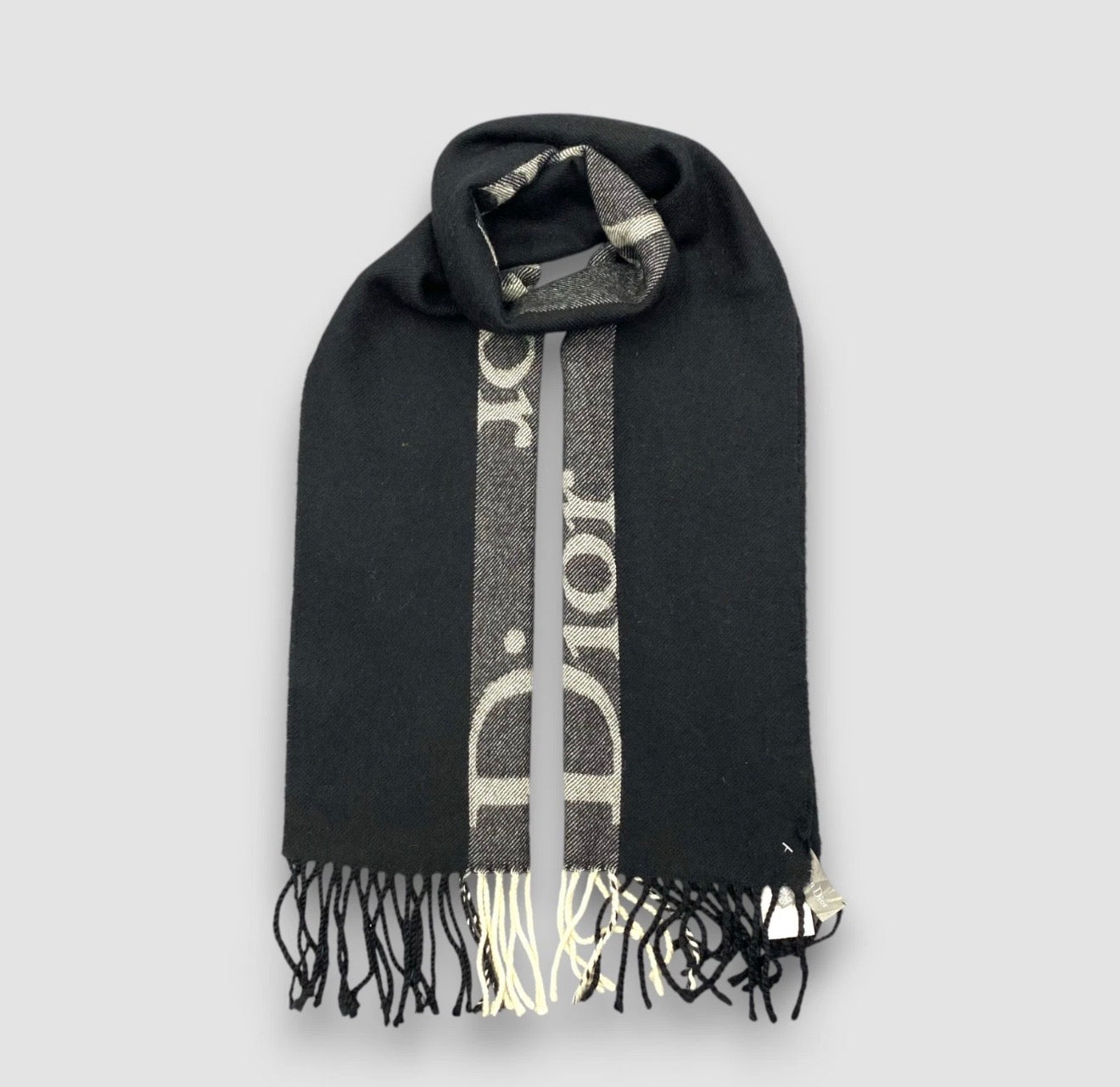 Available Christian Dior Cashmere Stole Muffler Shawl Logo