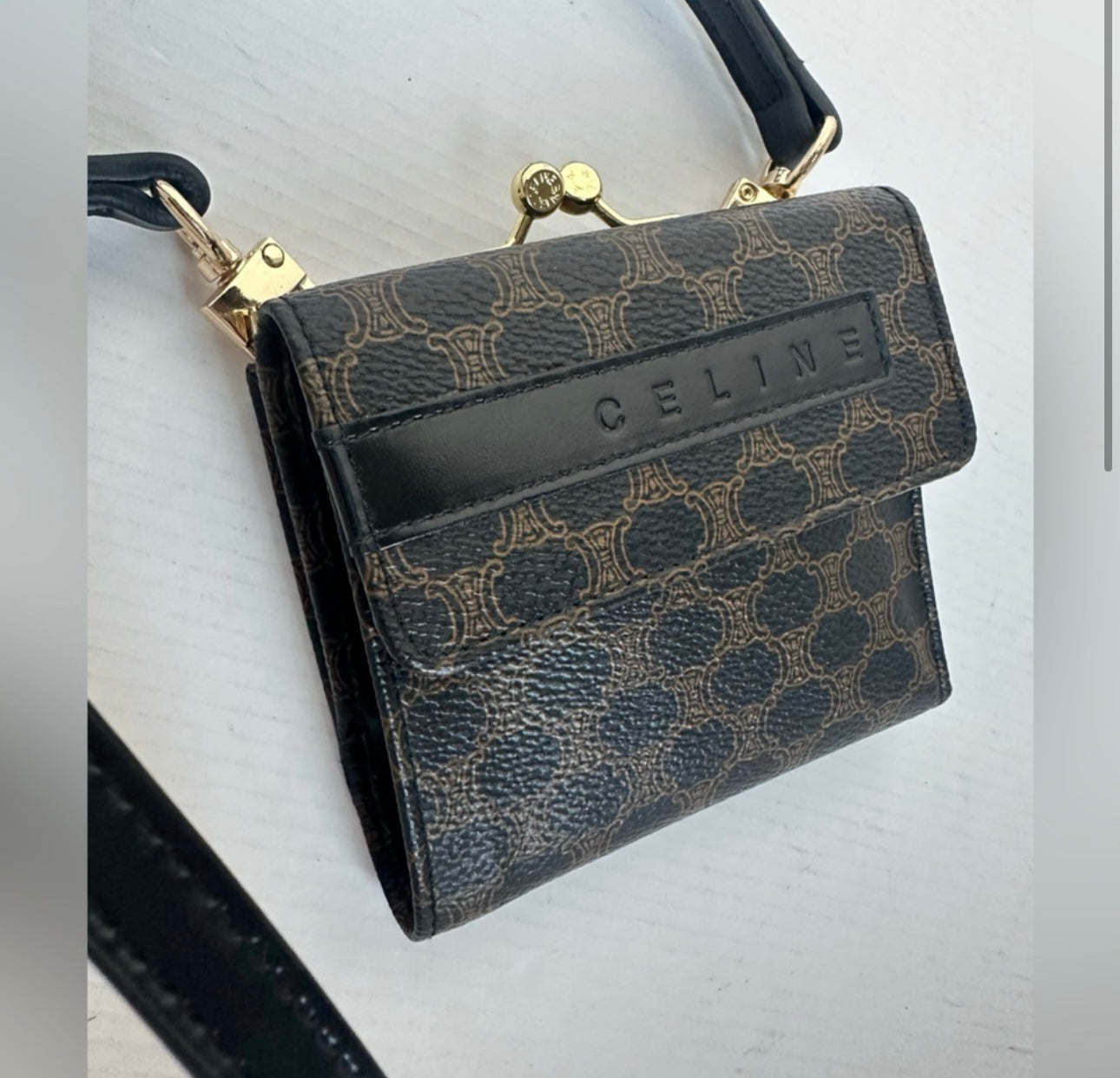 Available Celine Wallet with kisslock WOC