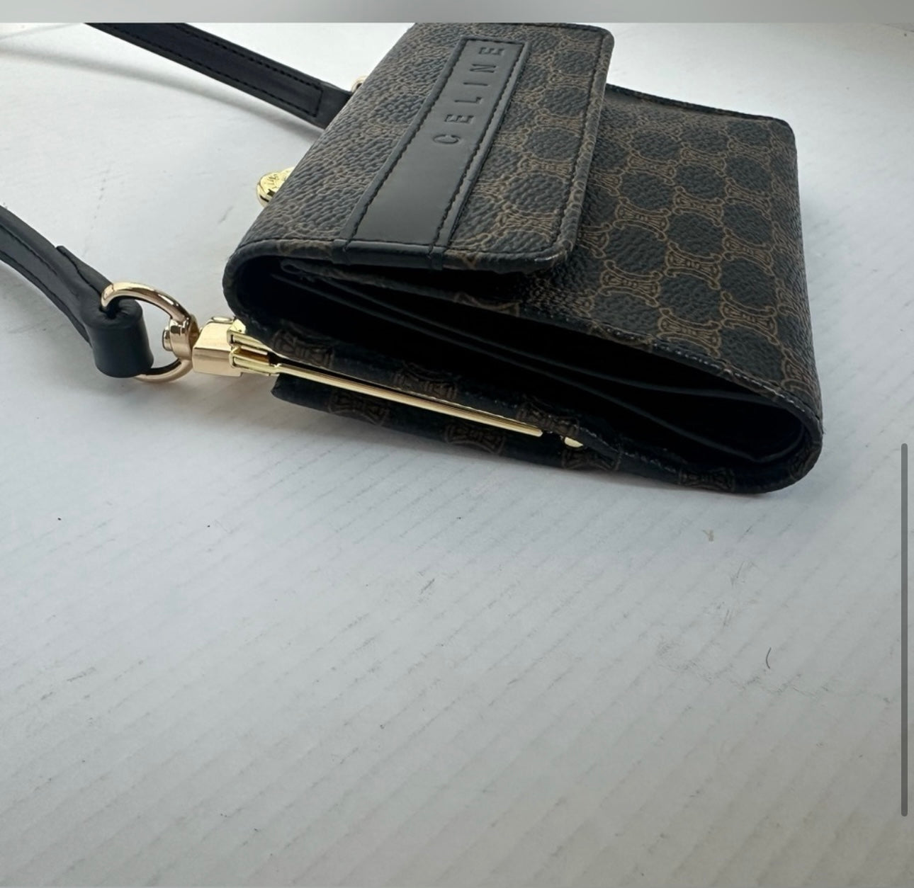 Available Celine Wallet with kisslock WOC