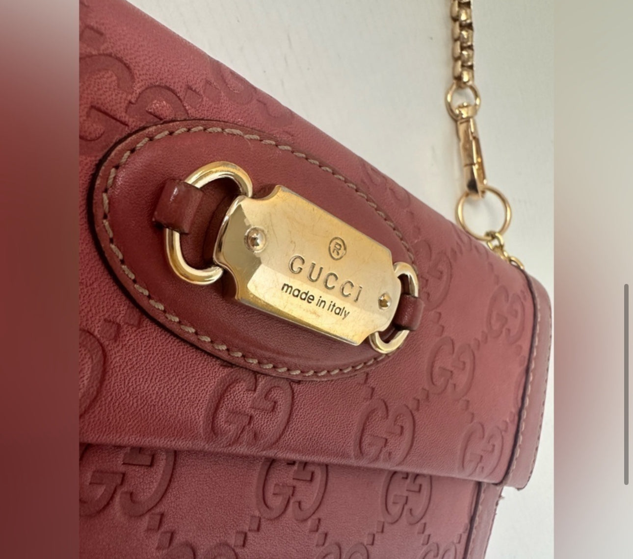 Available Gucci Long Wallet Gucci Shima Pink Leather