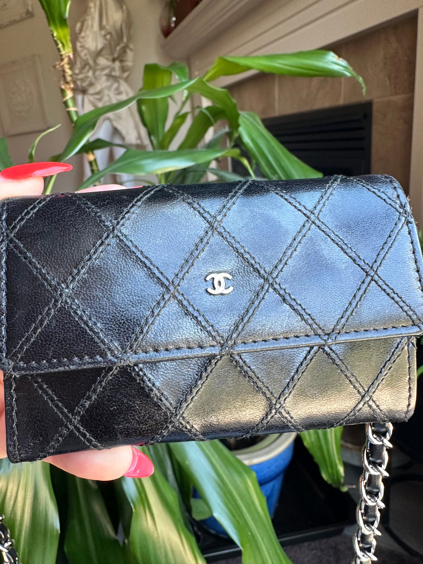 CHANEL CC Small Card Holder wallet on chain