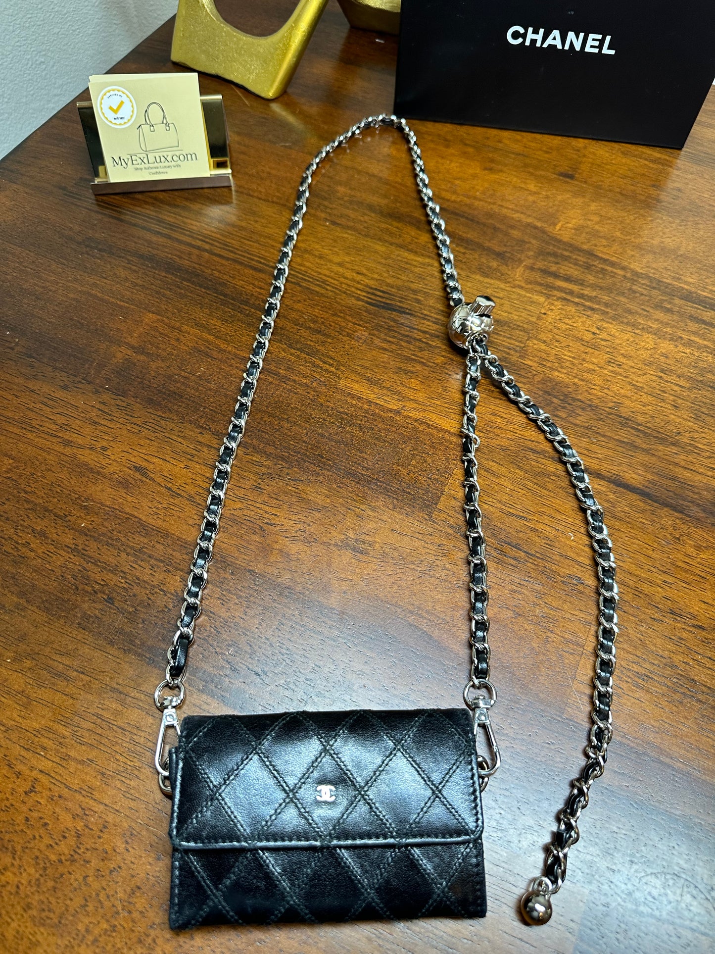 CHANEL CC Small Card Holder wallet on chain