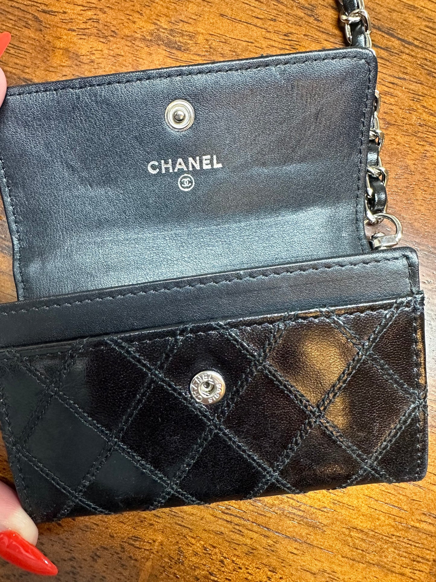 CHANEL CC Small Card Holder wallet on chain