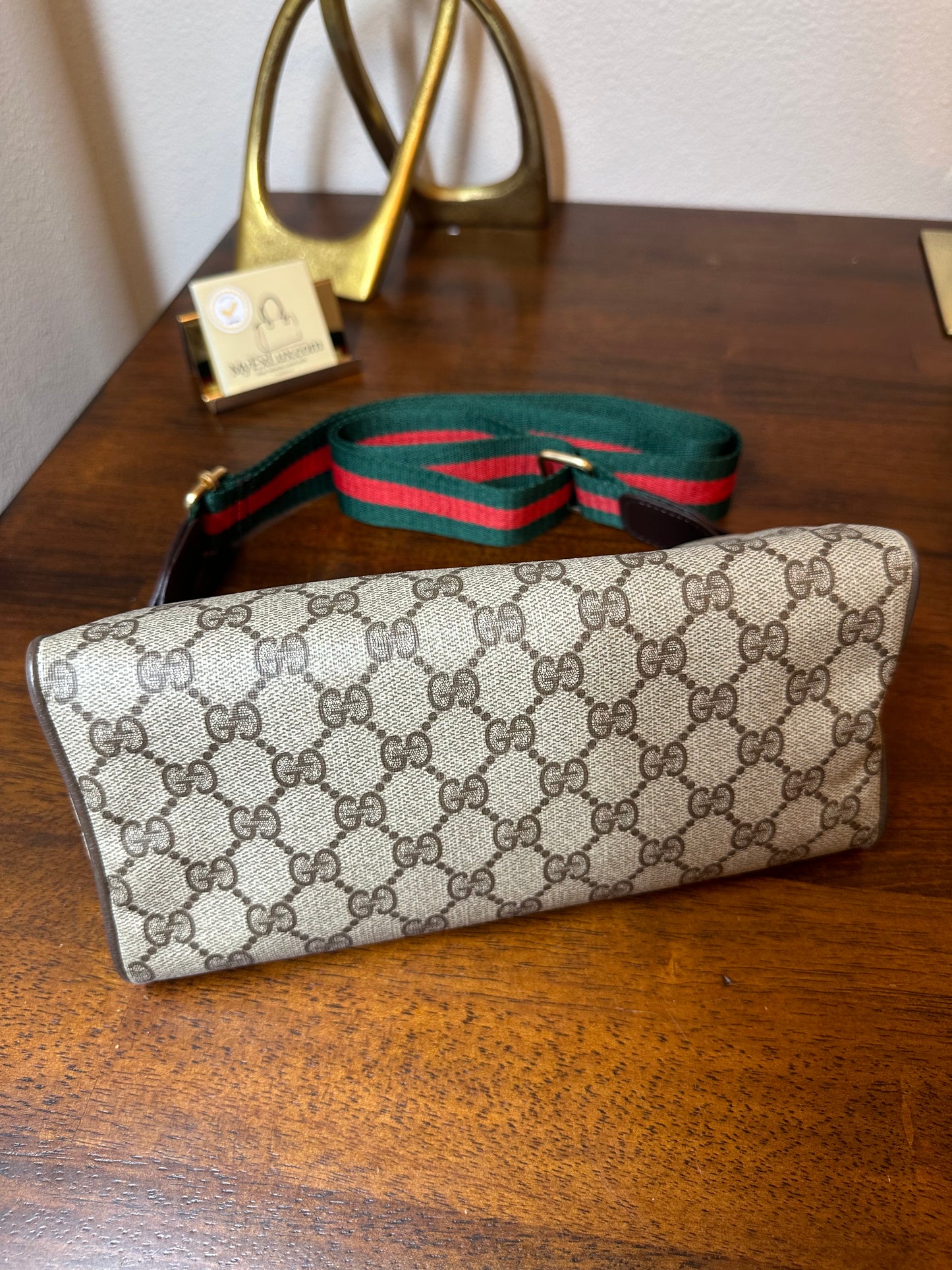 GUCCI Vintage GG Canvas Shoulder Crossbody Bag