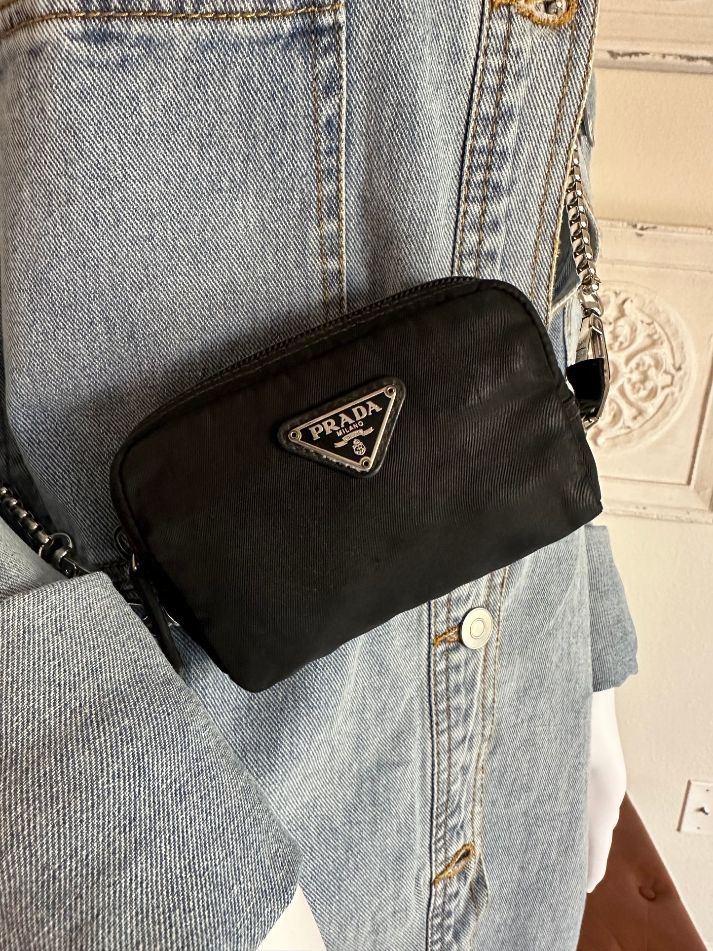 Prada Re-Nylon necessaire on chain