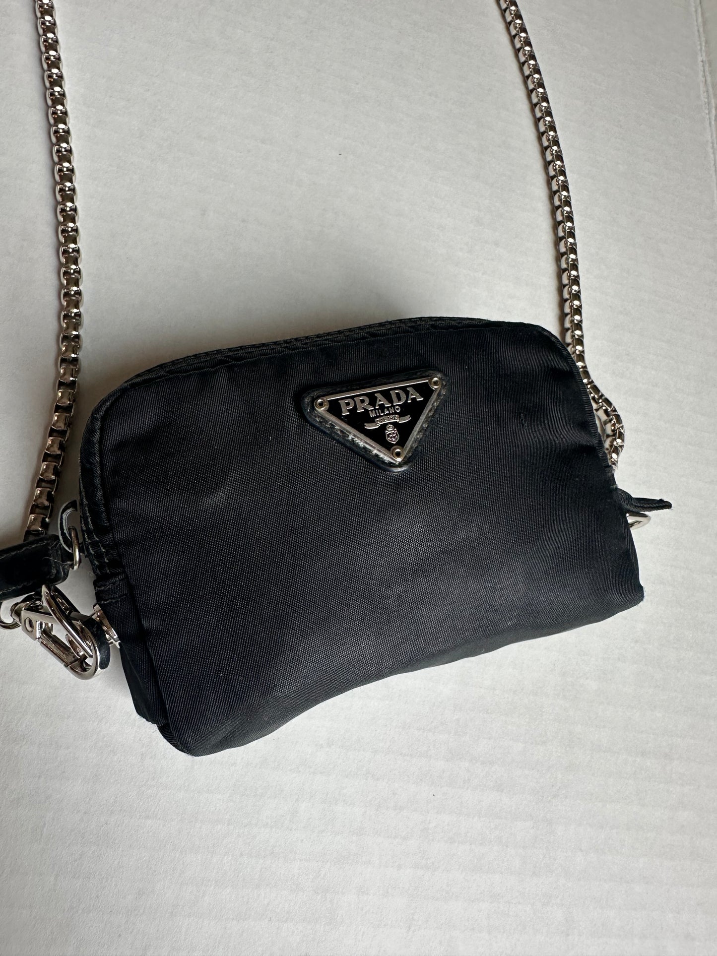 Prada Re-Nylon necessaire on chain