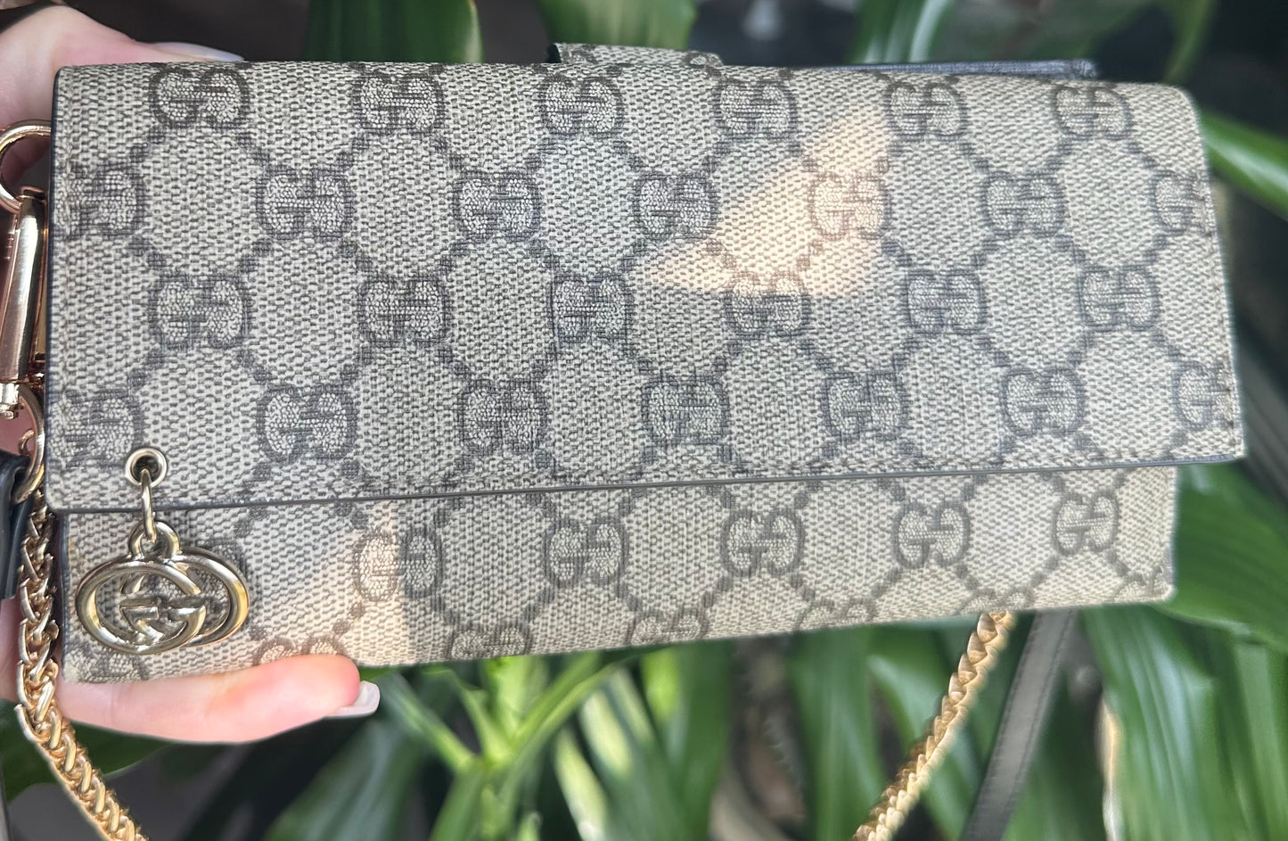 Gucci GG signature supreme wallet