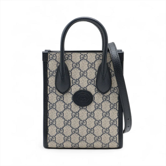 Available Gucci GG Supreme PVCx leather 2 Way PRE-ORDER