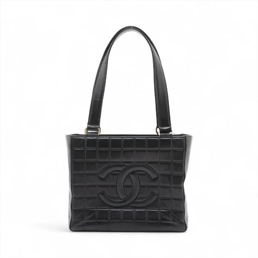 Available Chanel CC Lambskin Chocolate Bar Tote