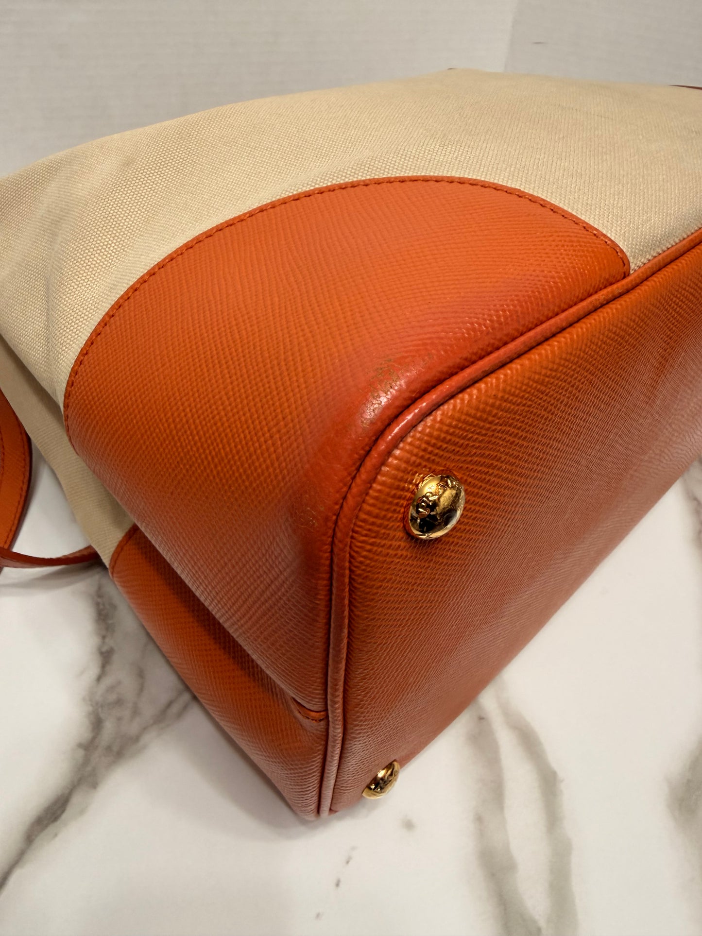 Available Prada Cuir Double Tote