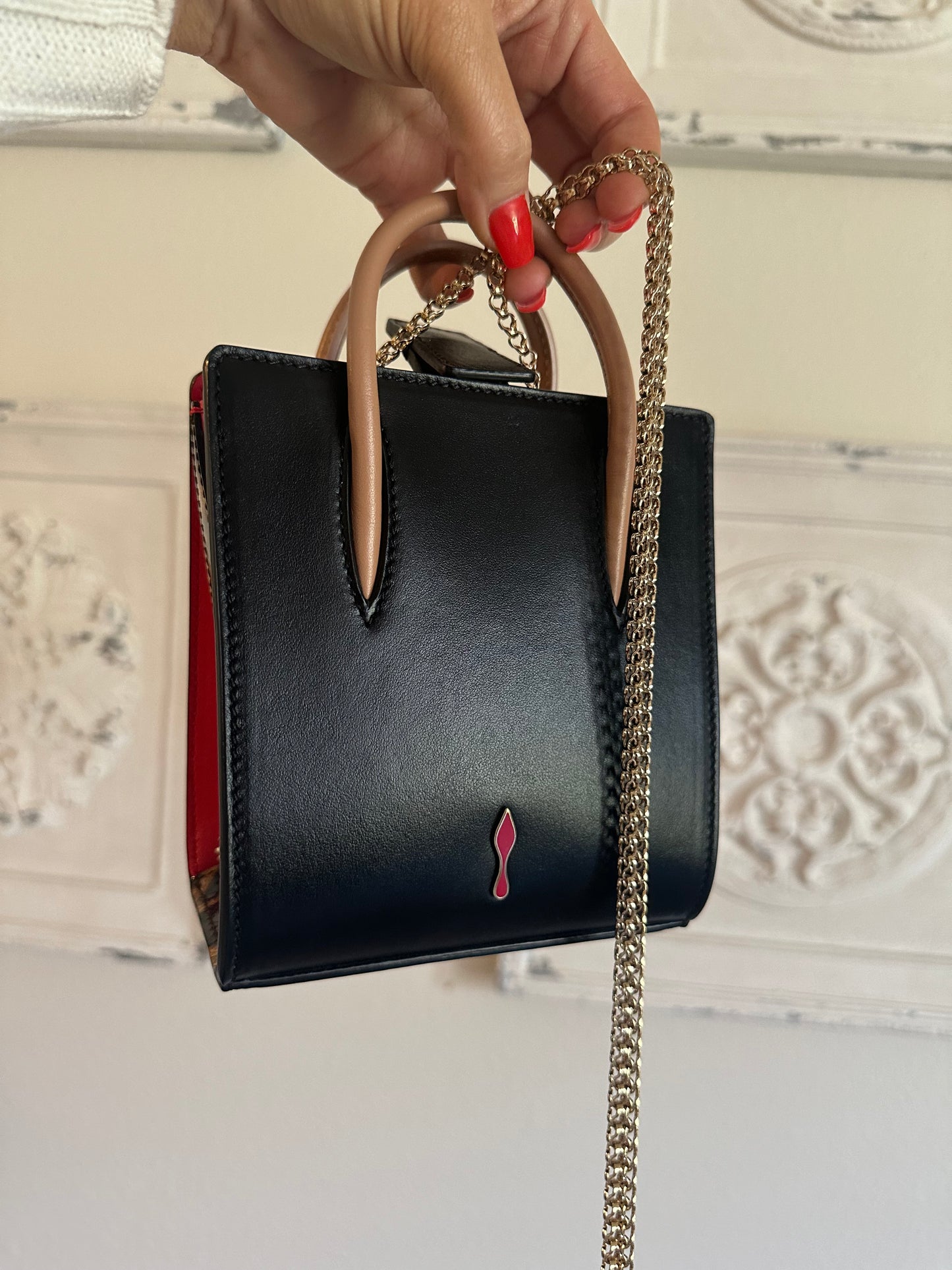 Christian Louboutin Paloma Tote Leather Nano