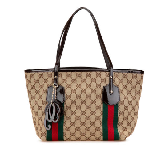 Gucci GG Canvas Web Jolie Tote