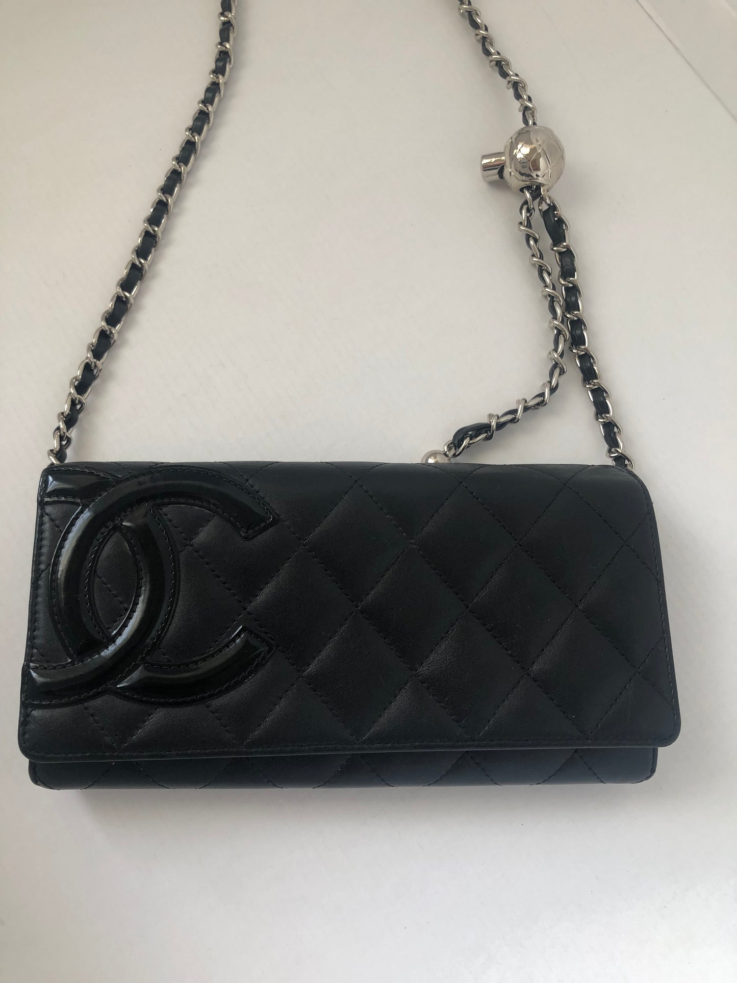 CHANEL Lambskin Cambon Full Flap Wallet