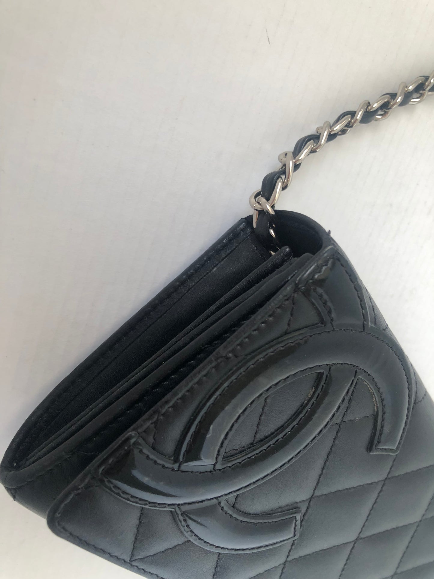 CHANEL Lambskin Cambon Full Flap Wallet