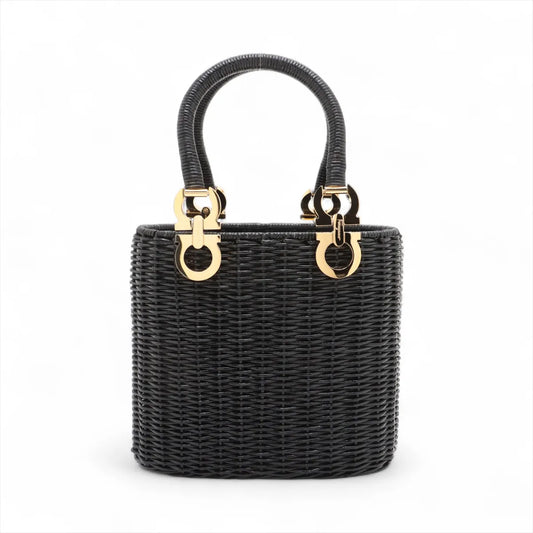 Available Ferragamo Gancini Rattan Straw bag PRE-ORDER