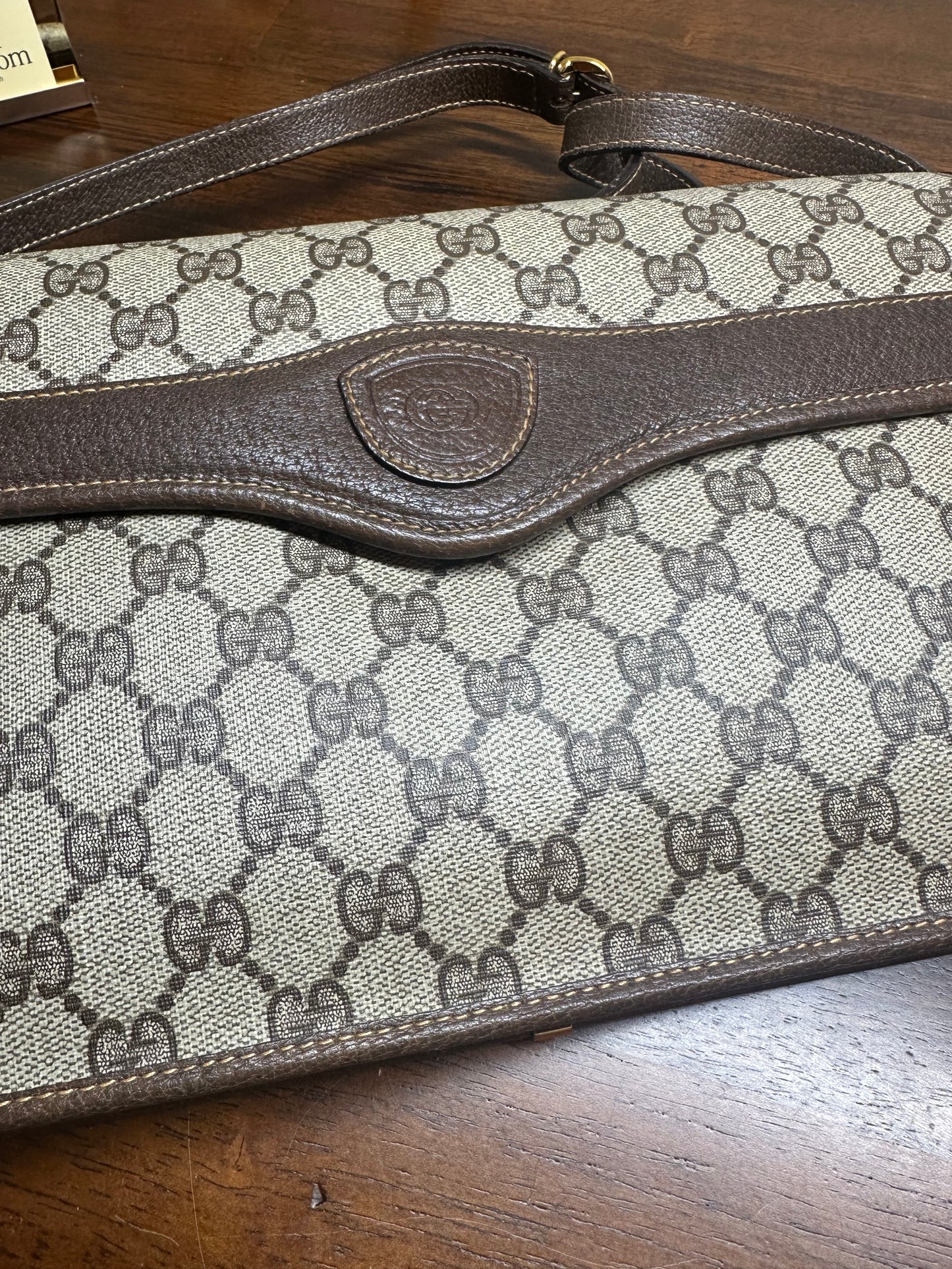 Gucci vintage GG canvas crossbody bag