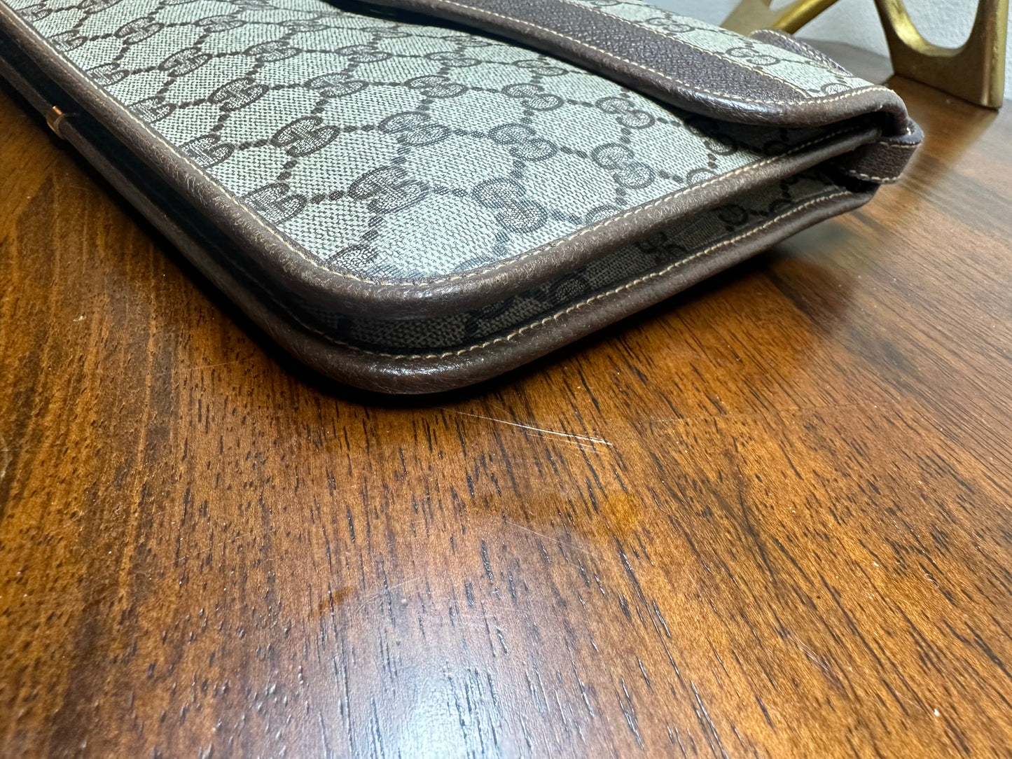 Gucci vintage GG canvas crossbody bag