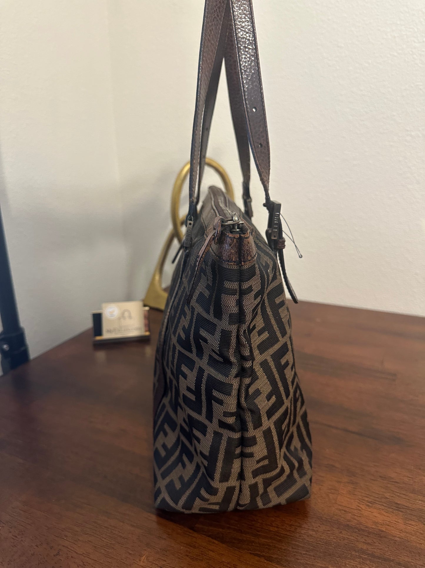 SOLD Fendi Zucca tote and wallet bundle