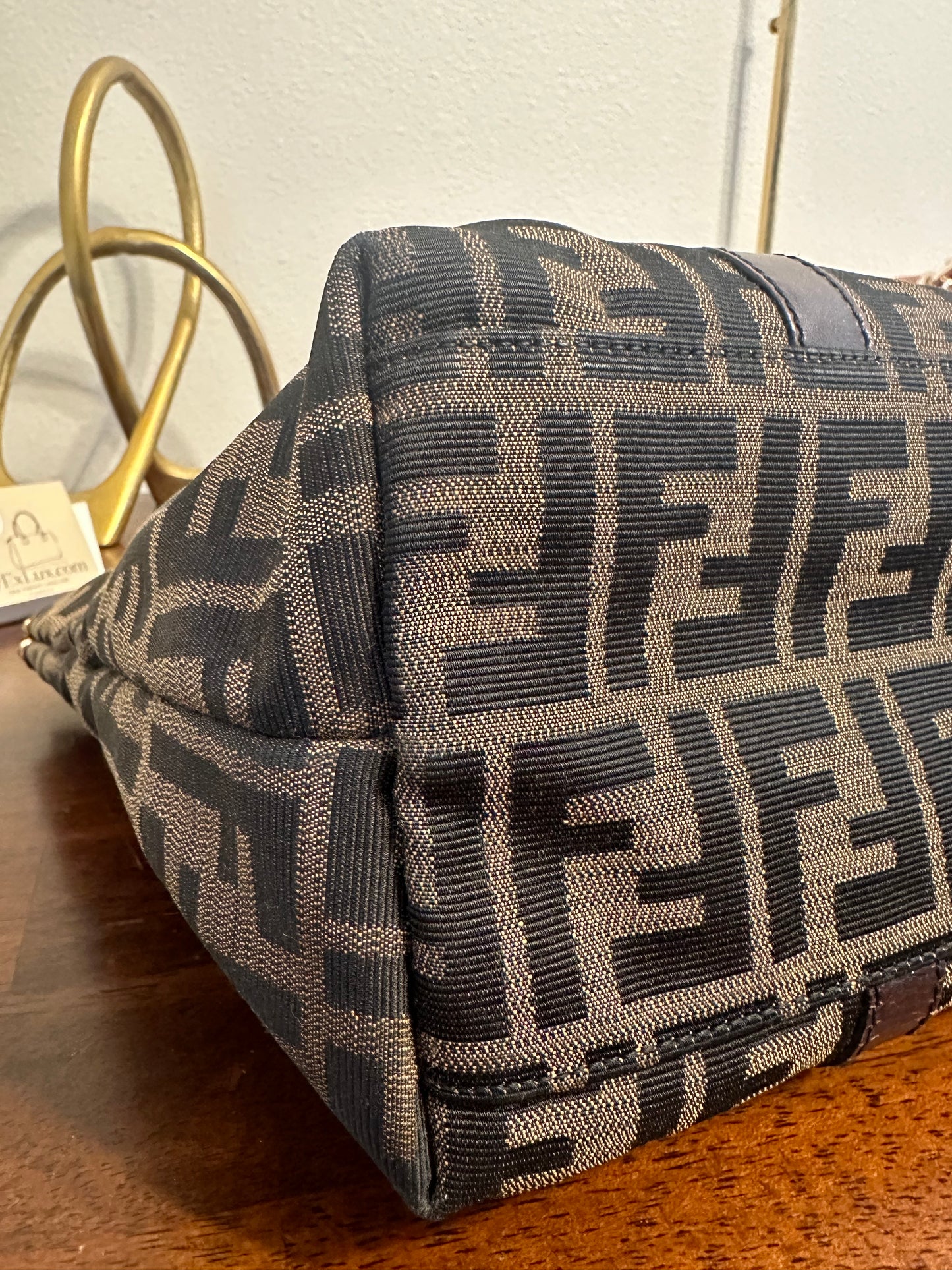 SOLD Fendi Zucca tote and wallet bundle