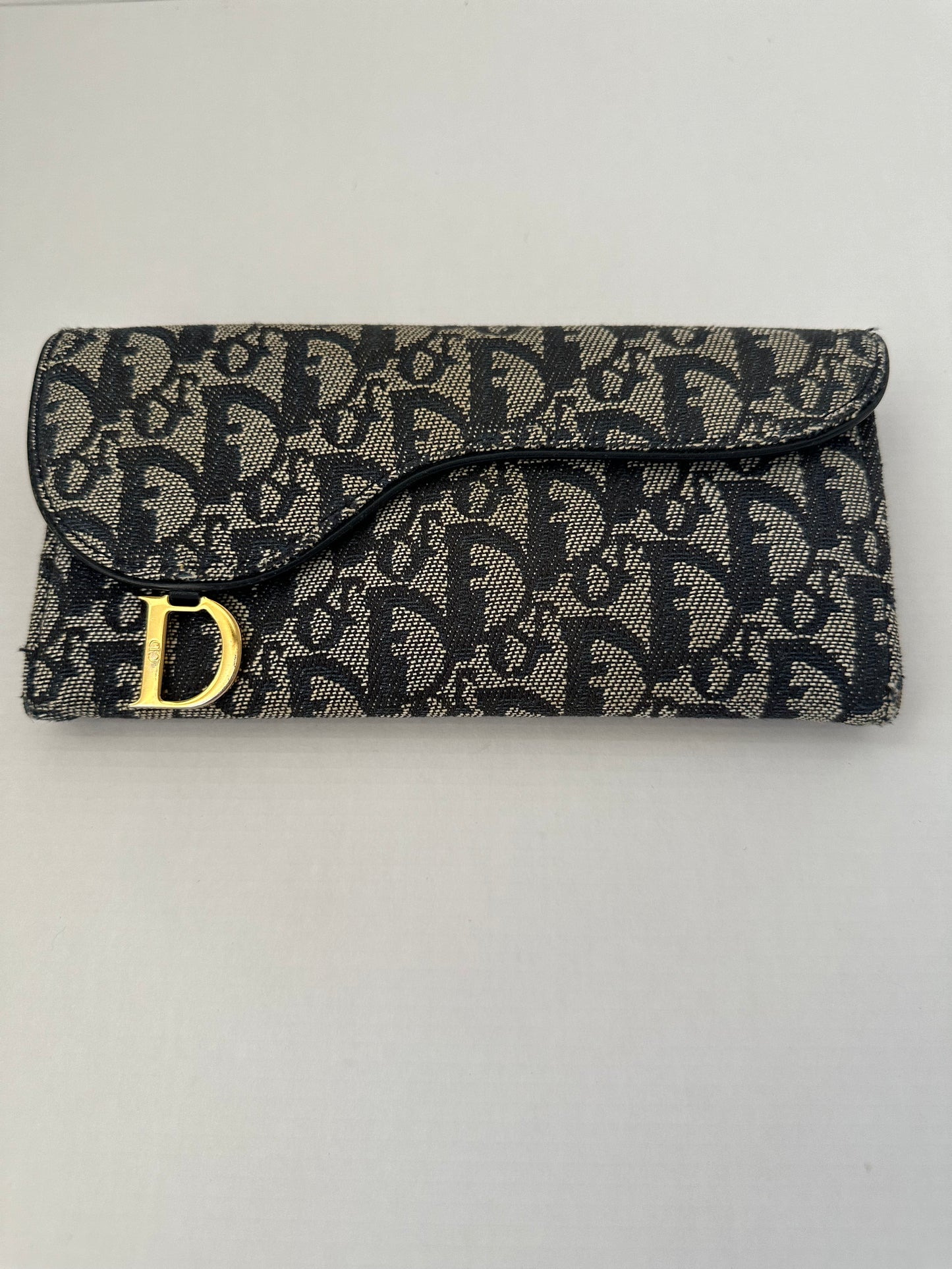 Christian Dior Saddle Flap Wallet Monogram