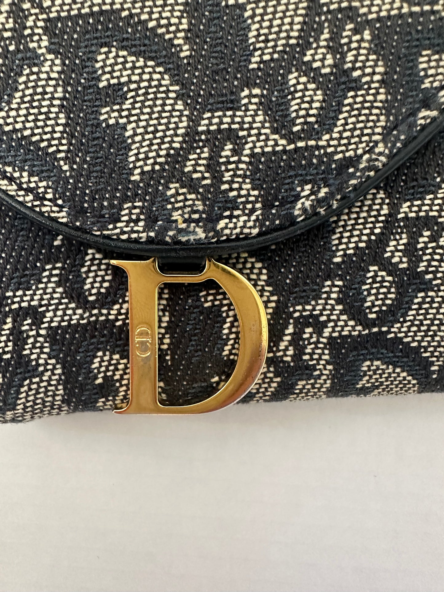 Christian Dior Saddle Flap Wallet Monogram