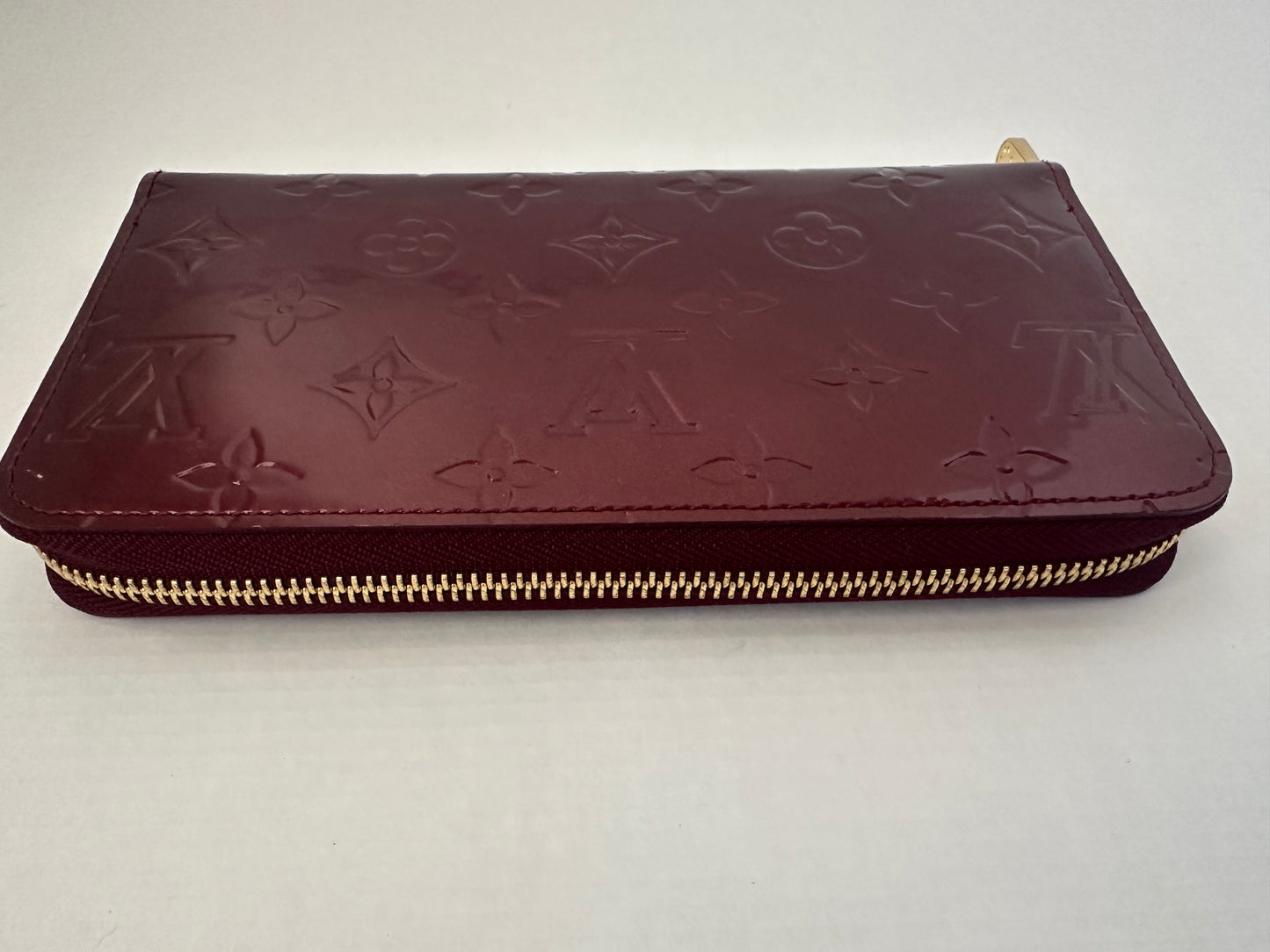 Louis Vuitton Monogram Vernis Zippy Wallet Patent Leather