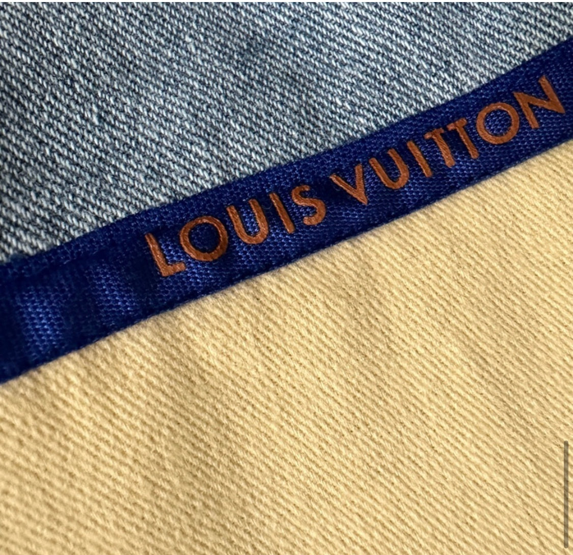 Available Louis Vuitton upcycled NWT dust bag, drawstring &ribbon