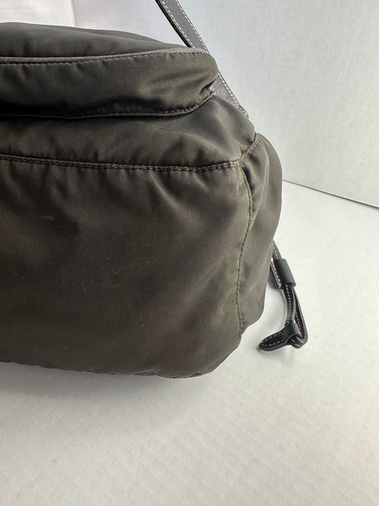 Prada Shoulder Bag Nylon Shoulder Bag Olive