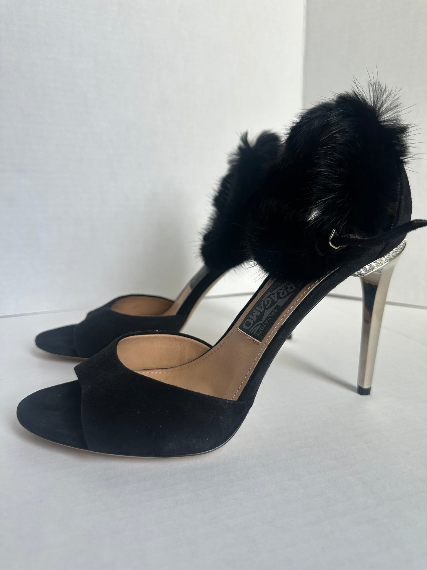 Available Salvatore Ferragamo heels 8 like new