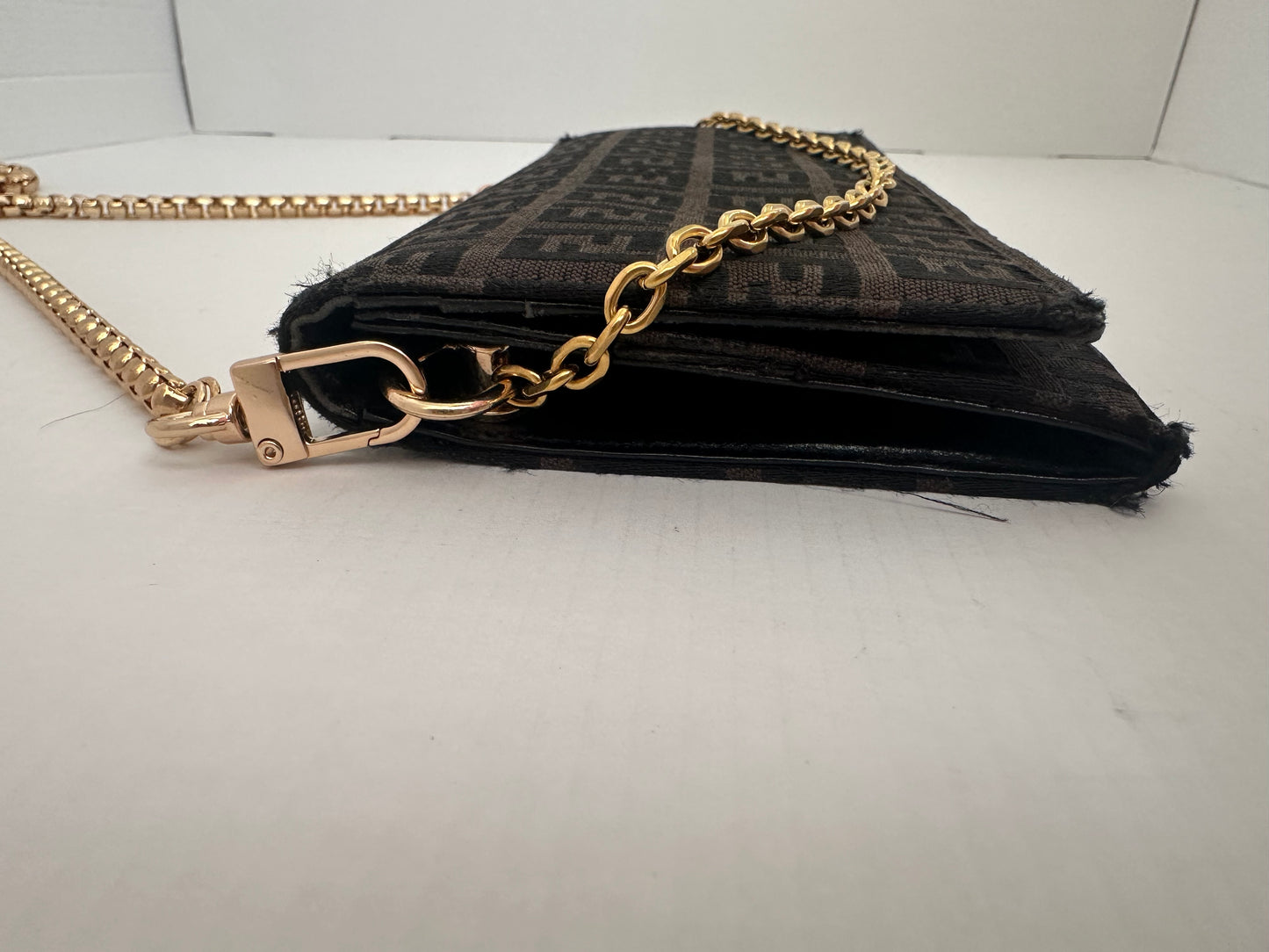 Fendi Zucca Monogram Wallet brown and black