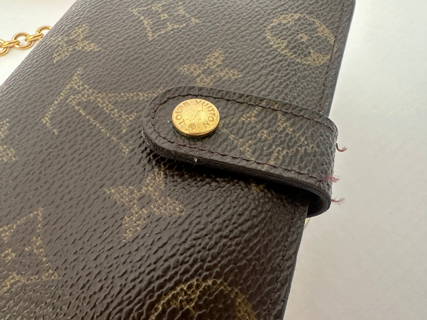 Louis Vuitton, compact monogram wallet with kisslock vintage